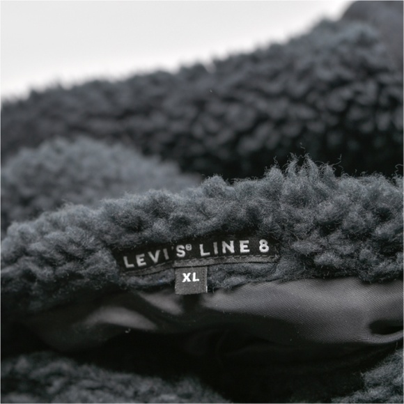 LEVI'S Line 8 Reversible Teddy Sherpa Jacket Size XL - Picture 10 of 10